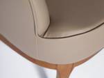 Sessel mit Kunstleder Braun - Grau - Kunstleder - Textil - 71 x 90 x 71 cm