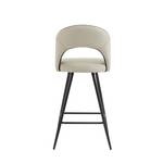 Lot de 2 tabourets de bar BASILE Beige