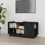 TV-Schrank D513 Schwarz - Massivholz - 35 x 41 x 80 cm