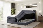 Boxspringbett BERO KING Steingrau - Breite: 140 cm