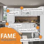 Küchenzeile Fame-Line 38655 Sonoma Eiche Trüffel Dekor - Weiß - 60 x 82 cm