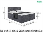 Boxspringbett Dalia Dunkelgrau - Breite: 120 cm - H3