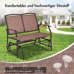 Schaukelbank 2-Sitzer OP70517 Braun - Metall - 72 x 93 x 105 cm