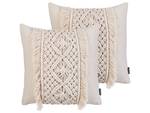 Kissen 2er Set KALAM Beige - Creme