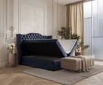 Boxspringbett Royal Blau - Breite: 140 cm