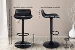 Tabourets de bar Aveiro Lot de 2 Noir