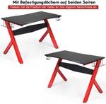 Gamingtisch Computertisch Schwarz - Holzwerkstoff - 60 x 76 x 115 cm