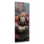 KUNSTDRUCK Buddha and Lotus Flower 4 30 x 90 cm