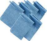 Waschhandschuh 6er-Pack 162565 Hellblau