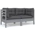 Garten-Lounge-Set Grau