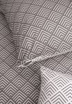 Wende-Bettwäscheset Renforcé Mabel Grau - Weiß - Textil - 135 x 1 x 200 cm