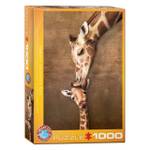 Puzzle Muttergiraffe und ihre Giraffe Papier - 26 x 6 x 36 cm