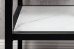 Beistelltisch BOUTIQUE Weiß - Glas - 45 x 50 x 40 cm