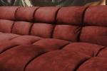 Sofa ROSARIO Velvet Bordeaux - Breite: 282 cm