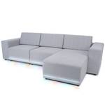 Ecksofa Phoenix (mit LED-Beleuchtung) Grau - Textil - 302 x 87 x 183 cm