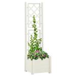 Jardinière de jardin Blanc - Largeur : 43 cm