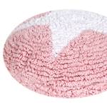 Coussin en coton lavable, ROUND STAR Rose foncé