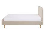 Doppelbett RENNES Beige - Creme - Eiche Hell - 151 x 112 cm