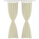 Rideau(lot de 2) 294207 Blanc crème - Hauteur : 245 cm