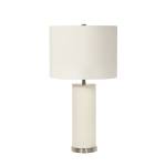 Ripple Lampe de table Blanc - Porcelaine fine - Porcelaine - 36 x 65 x 30 cm