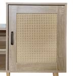 Schuhbank YI AGD56 Braun - Holzwerkstoff - Massivholz - 40 x 53 x 105 cm