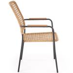 Gartenstuhl PTARMICA Schwarz - Rattan - 90 x 62 x 59 cm