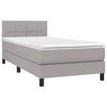 Boxspringbett 3017265-10 Hellgrau - Breite: 100 cm