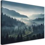 KUNSTDRUCK Misty Mountain Forest 2 100 x 70 cm