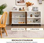 Sideboard modern 148 x 40 x 75cm Braun - Holzwerkstoff - 40 x 75 x 148 cm