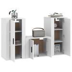 TV-Schrank 3er Set D133 Weiß