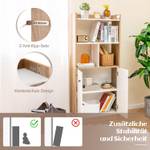 Bücherregal VH33779DE Weiß - Holzwerkstoff - 30 x 140 x 60 cm