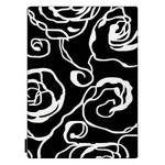 Tapis Hampton Rosa Roses Fleurs Noir 160 x 220 cm