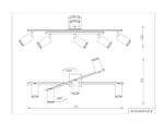 LED Deckenstrahler Spots dimmbar Schwarz Schwarz