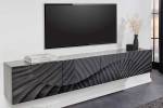 TV-Lowboard SCORPION Schwarz - Massivholz - Holzart/Dekor - 200 x 35 x 33 cm