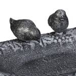 Bain d’oiseaux en fonte de fer Noir - Argenté - Métal - 24 x 7 x 13 cm
