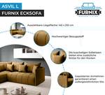 Ecksofa Asvil L Monolith 48 Gold