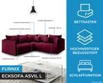 Ecksofa Asvil L Monolith 59 Rot