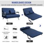 Schlafsofa 833-042BU Blau