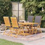 Garten-Essgruppe (5-teilig) 3007499-2 Grau - Holzwerkstoff - Holzart/Dekor - 90 x 75 x 150 cm