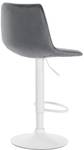 Tabouret de bar Lex Lot de 2 Gris lava - Blanc