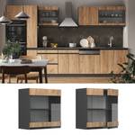 meuble de cuisine haut vitré R-Line Anthracite - Bois - Largeur : 60 cm