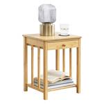 Nachttisch Ranua Beige - Bambus - 40 x 51 x 35 cm