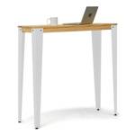 Table Mange debout Lunds 39x70 BL-NA Blanc