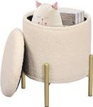 Hocker mit Stauraum Beatrice Beige