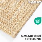 Wohnteppich Tiffany Beige - Kunststoff - Textil - 80 x 150 cm