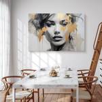 Tableau Portrait De Femme Abstraction 3D 70 x 50 x 50 cm