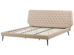 Lit double ESSONNE Beige - Largeur : 228 cm