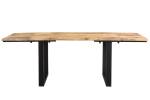 Table LORE Mangue massif Marron - Bois massif - Bois/Imitation - 90 x 77 x 140 cm