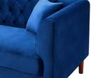 Sofa ARSENE Blau - Textil - 80 x 73 x 208 cm