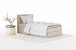 Boxspringbett MITTO CONTI Ecru - Breite: 100 cm - H2